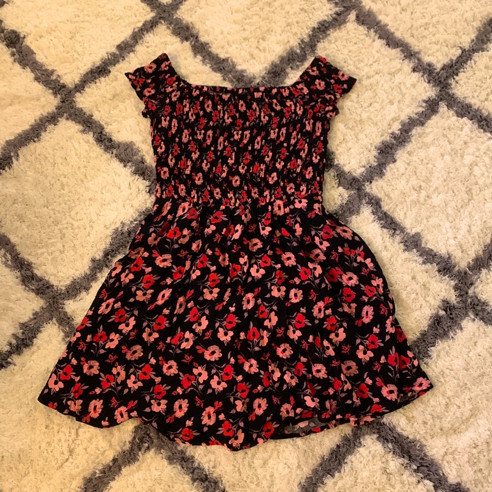 Express Floral Flowy Dress